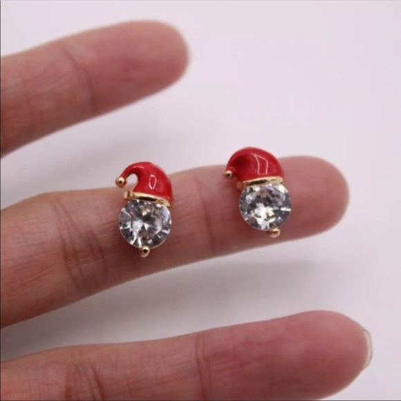 Santa Claus stud earrings - Picture 2 of 2